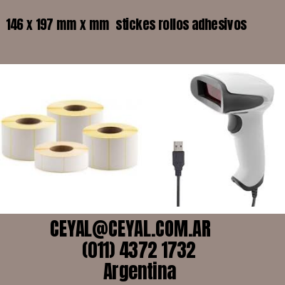 146 x 197 mm x mm  stickes rollos adhesivos