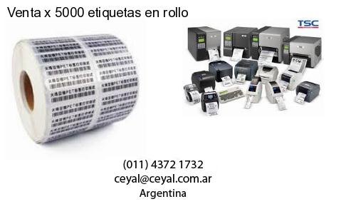 Venta x 5000 etiquetas en rollo