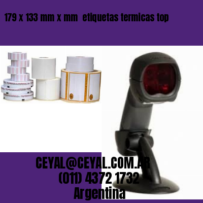 179 x 133 mm x mm  etiquetas termicas top