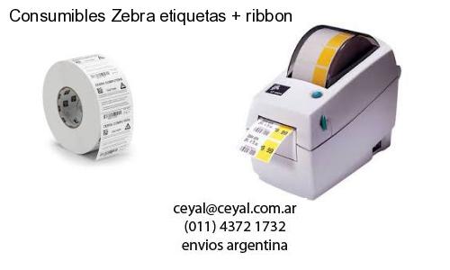 Consumibles Zebra etiquetas   ribbon