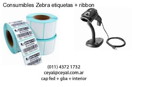 Consumibles Zebra etiquetas   ribbon