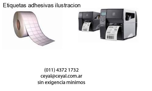 Etiquetas adhesivas ilustracion