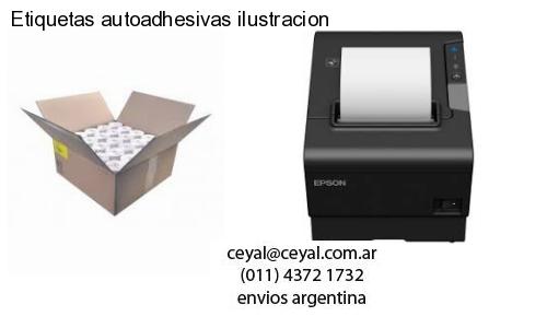 Etiquetas autoadhesivas ilustracion