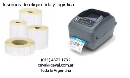 Insumos de etiquetado y logistica