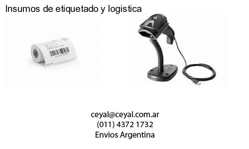 Insumos de etiquetado y logistica