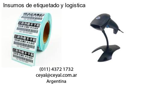 Insumos de etiquetado y logistica