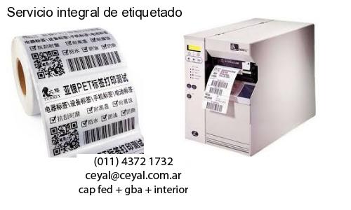 Servicio integral de etiquetado