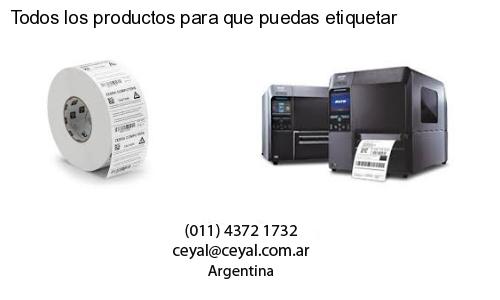 Todos los productos para que puedas etiquetar