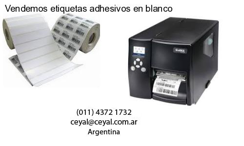 Vendemos etiquetas adhesivos en blanco