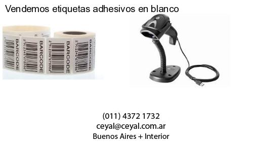 Vendemos etiquetas adhesivos en blanco