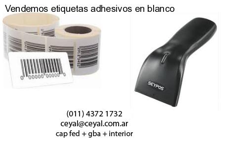 Vendemos etiquetas adhesivos en blanco