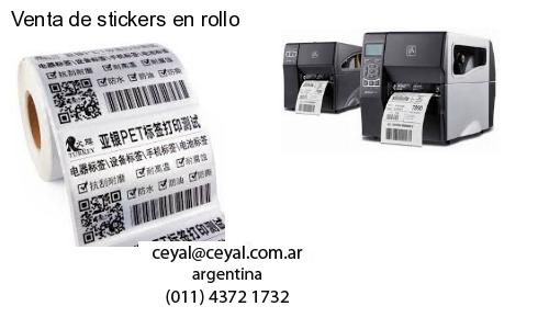 Venta de stickers en rollo