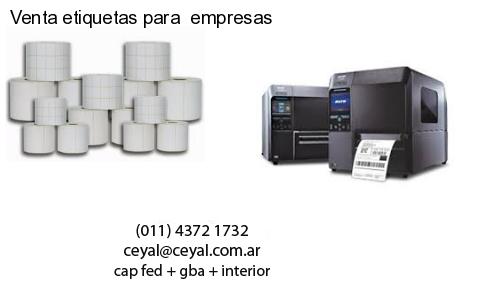 Venta etiquetas para  empresas