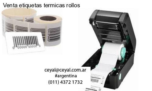 Venta etiquetas termicas rollos