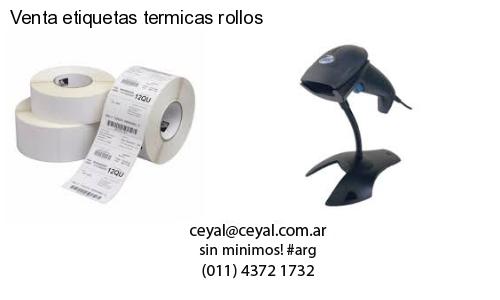 Venta etiquetas termicas rollos