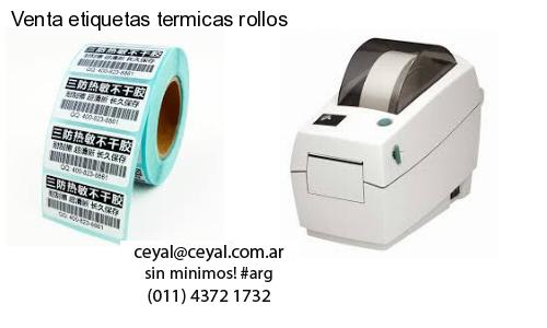 Venta etiquetas termicas rollos