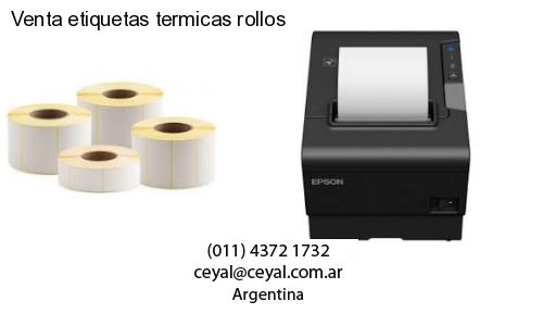 Venta etiquetas termicas rollos