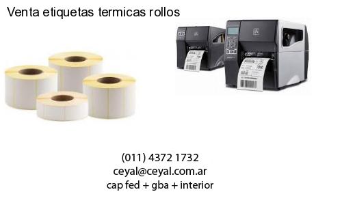 Venta etiquetas termicas rollos