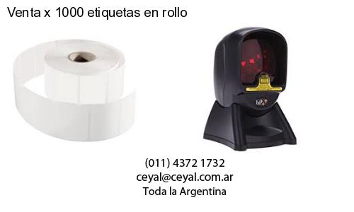 Venta x 1000 etiquetas en rollo