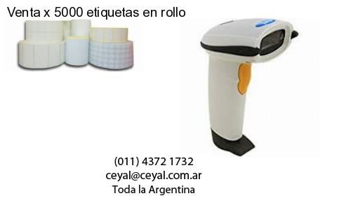 Venta x 5000 etiquetas en rollo