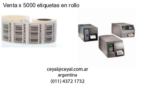 Venta x 5000 etiquetas en rollo