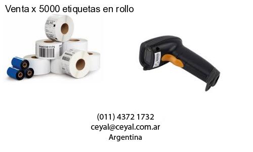 Venta x 5000 etiquetas en rollo