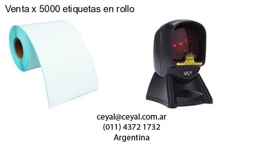 Venta x 5000 etiquetas en rollo