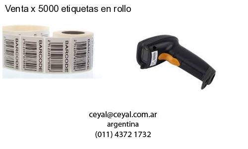 Venta x 5000 etiquetas en rollo