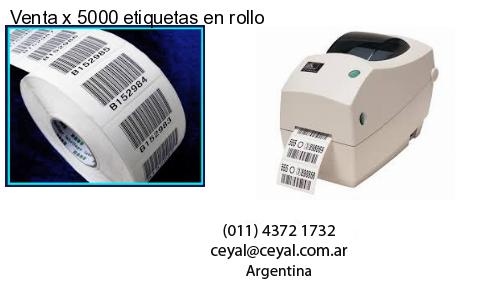 Venta x 5000 etiquetas en rollo