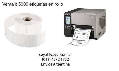 Venta x 5000 etiquetas en rollo