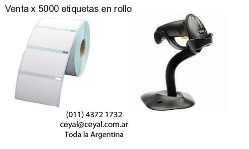 Venta x 5000 etiquetas en rollo