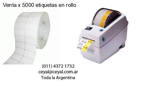 Venta x 5000 etiquetas en rollo