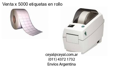 Venta x 5000 etiquetas en rollo