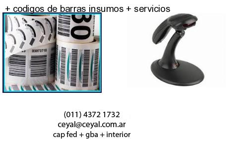   codigos de barras insumos   servicios