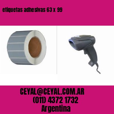 etiquetas adhesivas 63 x 99