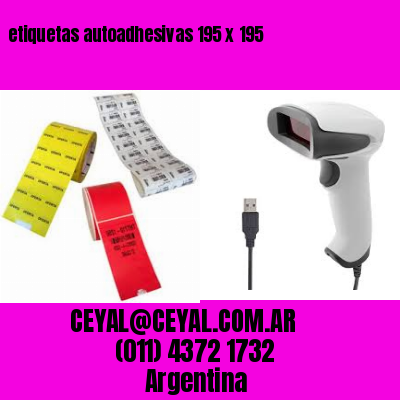 etiquetas autoadhesivas 195 x 195