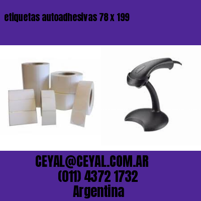 etiquetas autoadhesivas 78 x 199