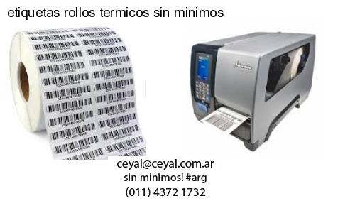 etiquetas rollos termicos sin minimos