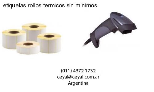 etiquetas rollos termicos sin minimos