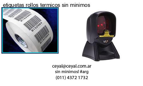 etiquetas rollos termicos sin minimos