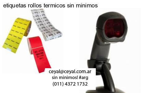 etiquetas rollos termicos sin minimos