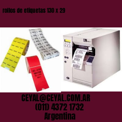 rollos de etiquetas 130 x 29