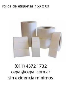 rollos de etiquetas 156 x 83