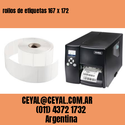 rollos de etiquetas 167 x 172