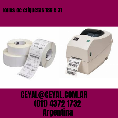 rollos de etiquetas 186 x 31