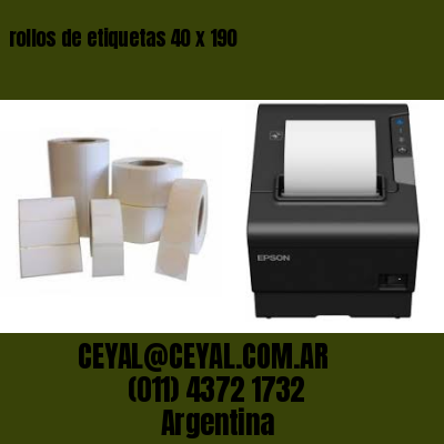 rollos de etiquetas 40 x 190