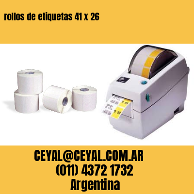 rollos de etiquetas 41 x 26