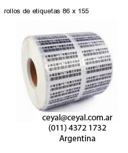 rollos de etiquetas 86 x 155