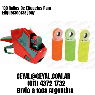 100 Rollos De Etiquetas Para Etiquetadoras jolly