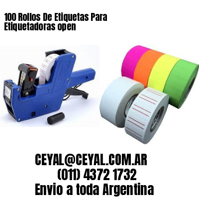 100 Rollos De Etiquetas Para Etiquetadoras open